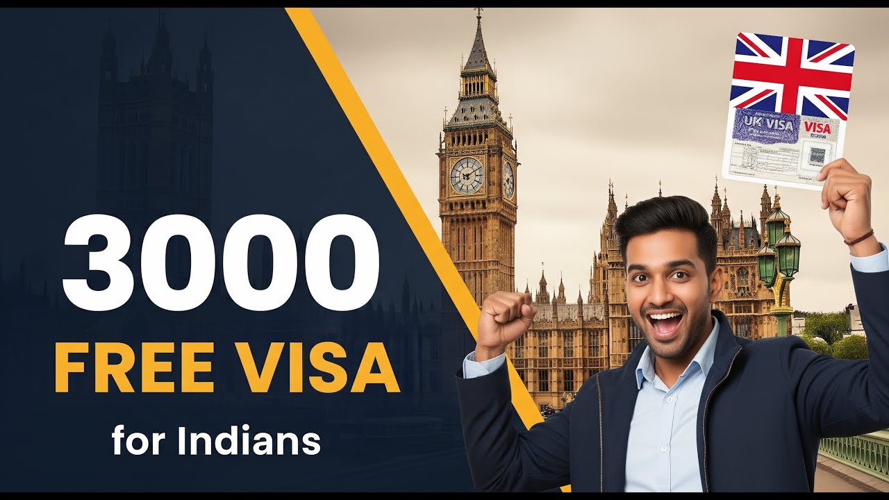Free UK Visa for Indians | 3000 Free Visa for Indian Professionals | Explore the unexplored |