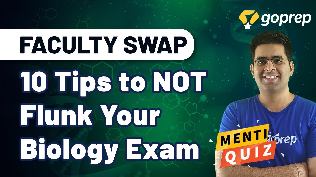 Goprep Faculty Swap | 10 Tips to Not Flunk Your Biology Exam | Class 9 Biology | Avi Sir | Goprep