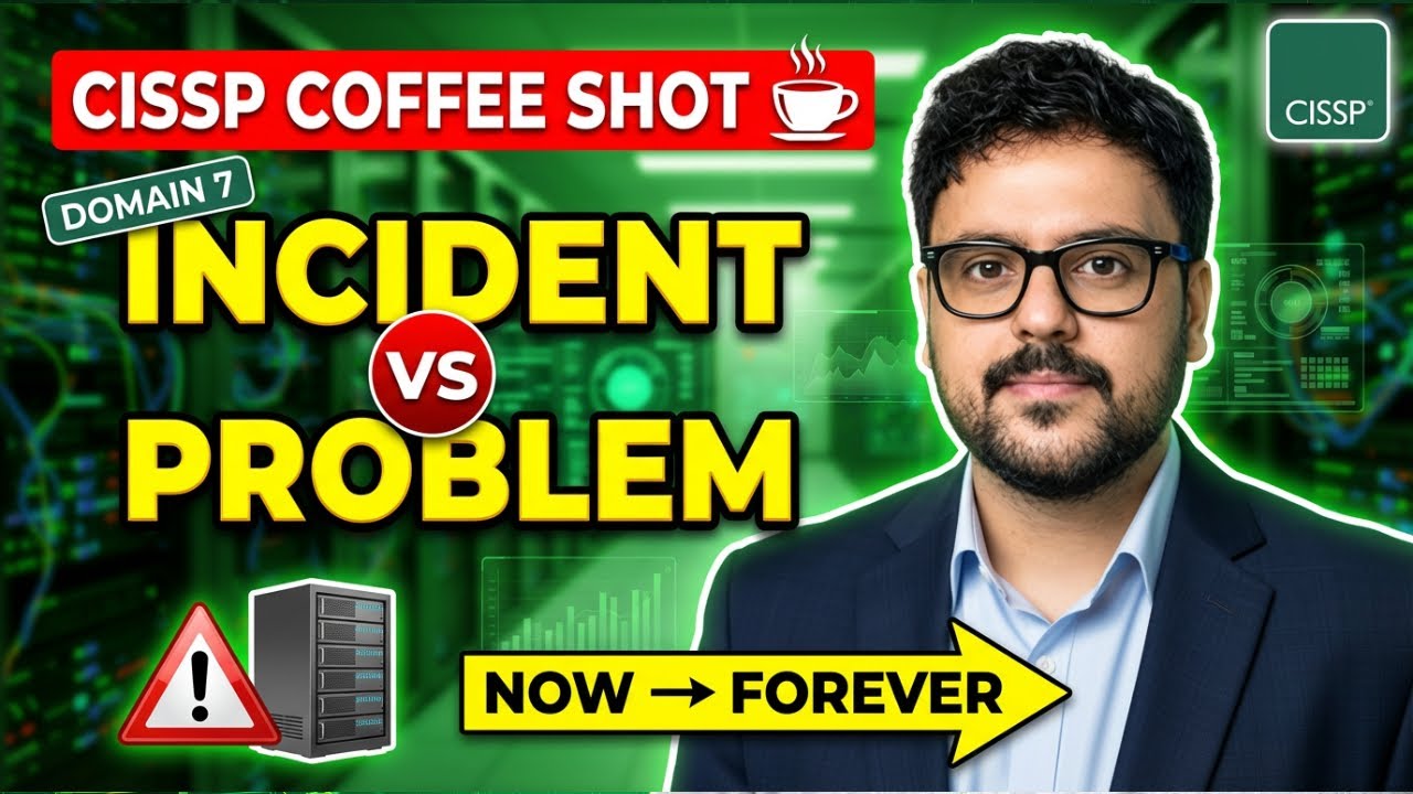 CISSP Exam Prep 2026 | Incident Management vs Problem Management Explained | Domain 7 Security