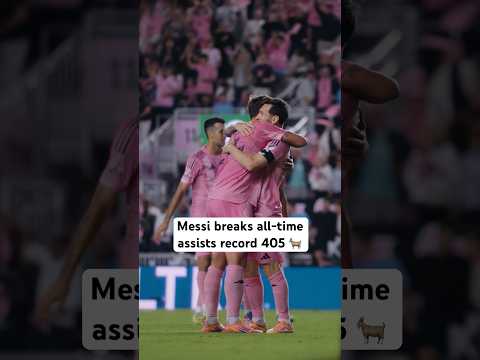 Messi breaks the all-time assists record 🐐