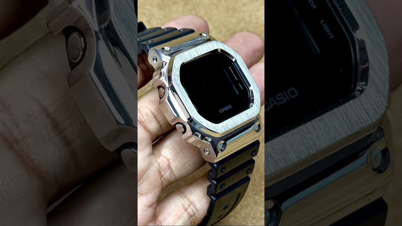 Casio G-Shock Stainless Steel Case Cover Mod kit. 