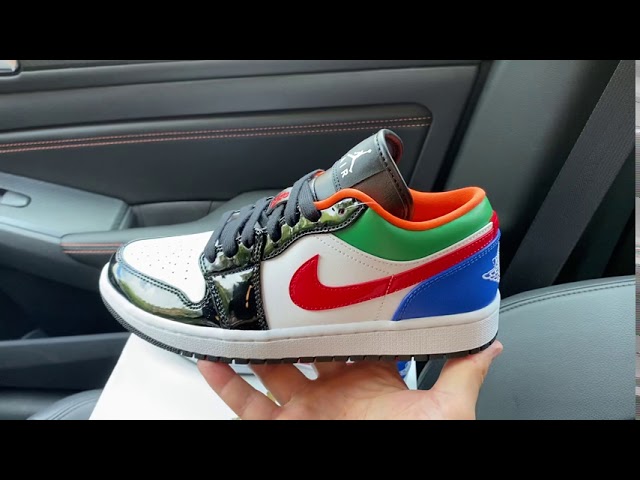 air jordan 1 low multicolor black toe