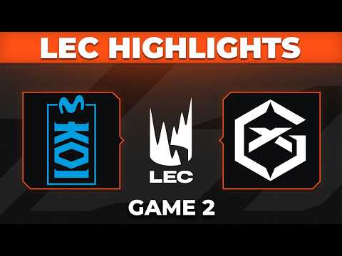 MKOI vs GX Game 2 Highlights | LEC 2026 Summer Split | Movistar KOI vs GIANTX