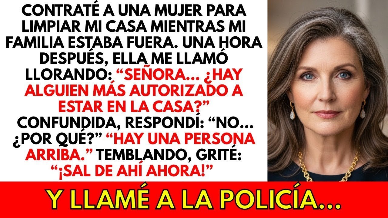 Contraté a una empleada doméstica mientras viajaba  Me llamó llorando “Hay alguien en tu casa…”