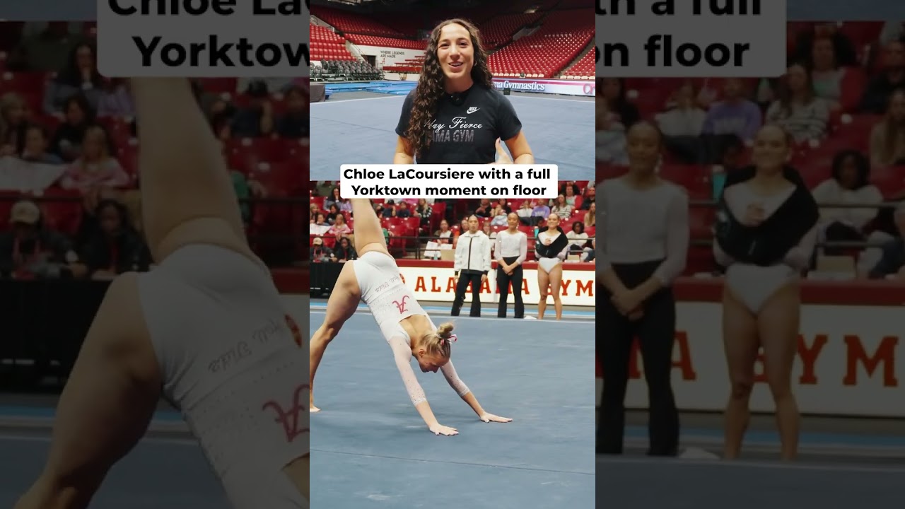 Chloe LaCoursiere debuts floor routine