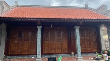 Bàn giao nhà gỗ lim 3 gian có báo giá trực tiếp trong video -0963177806