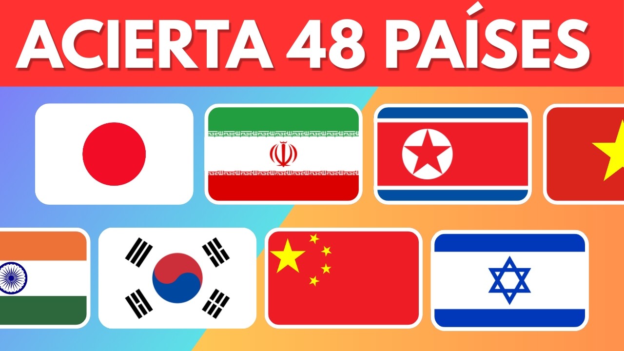 Adivina la BANDERA de ASIA por Niveles 🌏 ¿Llegarás al nivel DIFÍCIL? ⛩️