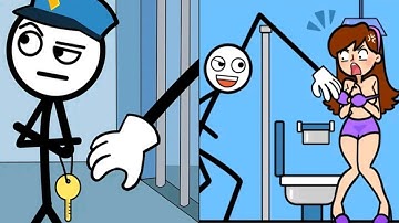 Stickman thief puzzle vs Thief Puzzle - New Satisfying ASMR Gameplay All Levels - ios, Android Games