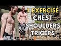 20 Minute Chest, Shoulders, & Triceps Workout (Follow Along Home Workout)
