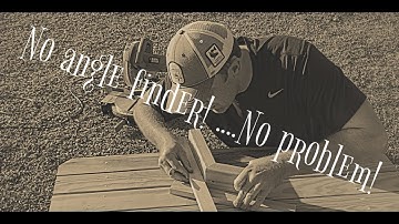DIY outside angles without angle finder!  Must Watch