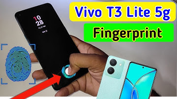 Vivo t3 lite display fingerprint setting/Vivo t3 lite 5g fingerprint screen lock/fingerprint sensor
