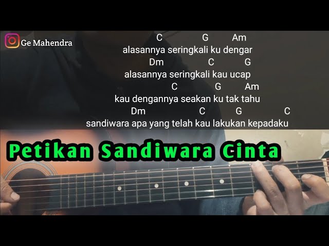 Kunci Gitar SANDIWARA CINTA - Repvblik | Petikan Dan Chord Gampang class=