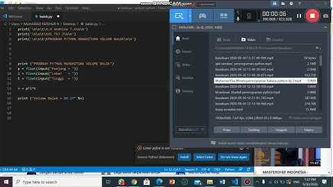 Program operator aritmatika menggunakan bahasa python m. Andhika