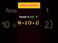 90% People Solve This Wrong 🤯 | 10 ÷ 2(3+2) #maths #trending #shorts #pemdas