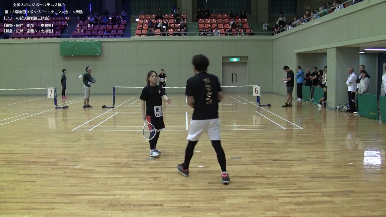 第18回全国スポンジボールテニス大会in舞鶴 フリーの部決勝戦 第三試合 Youtube
