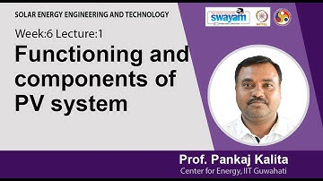 Lec 15: Functioning and components of PV system
