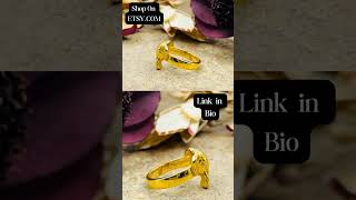 ✨ Ganesh Ring for Good Luck &amp; Prosperity 🙏 | Golden Spiritual Jewelry #Shorts