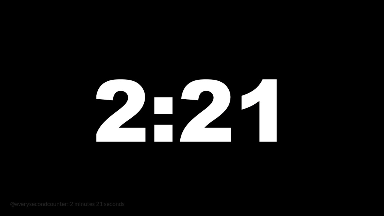 2 minutes 21 seconds [141 secs] clock timer countdown || Alarm Focus ...