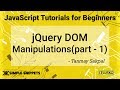 #44  JQuery DOM Manipulations Part 1