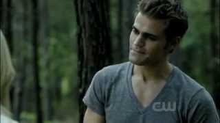TVD Stefan teaches Caroline to hunt