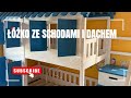 Łóżko piętrowe ze schodami i dachem. Super pokój dla chłopców #dzieci #mebledladzieci #łóżkopiętrowe