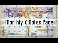 October Monthly & Notes Page / Plan With ME!