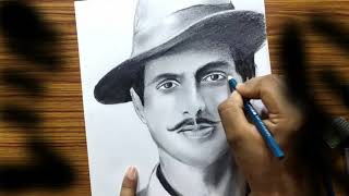 Sonu Sood As Bhagat Singh Sketching Dedicated To Sonu Sood
