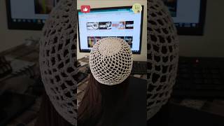 Easy and beautiful crochet headpiece | Crochet mesh hat | KnottyHands #crochet #headpiece #diy