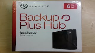 Seagate Backup Plus Hub 6TB USB 3.0 Desktop Hard Drive - Speedy Unboxing &  Overview