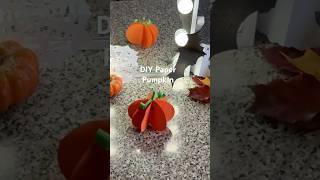 DIY Paper Pumpkin 🎃 Halloween Room / Home Decor Ideas #halloween #halloweendiy #diy