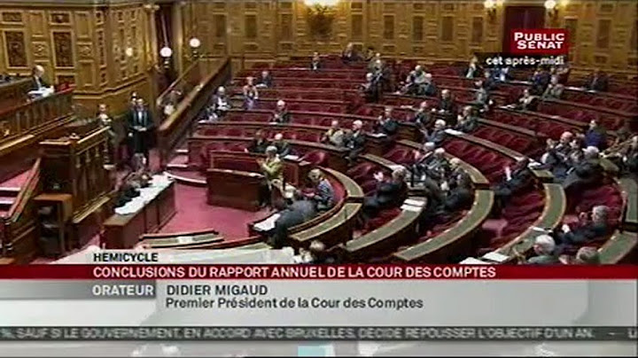 Dépôt du rapport annuel de la Cour des Comptes par M. Didier Migaud - SEANCE (13/02/2013)