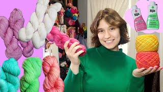 Dyeing Wool Yarn for the First Time using RIT Dye!!