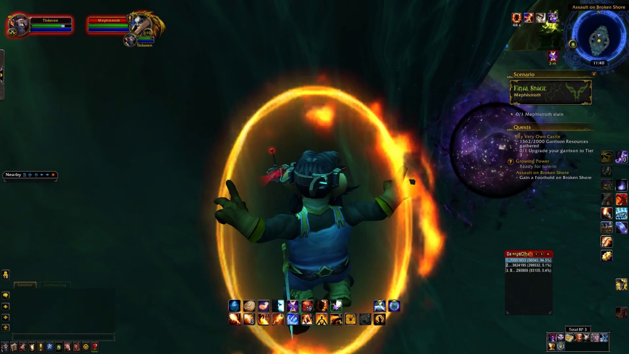 Taking down Mephistroth with Low Item Level