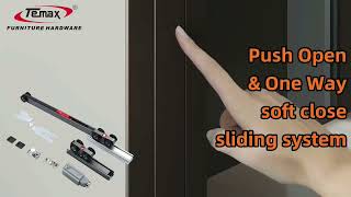 pocket door system Soft close damper and push open roller sliding door #Pocketdoor #damper #roller screenshot 3