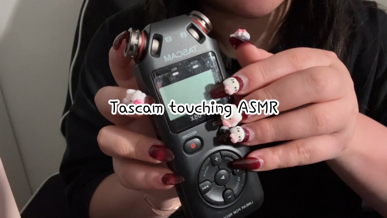 ASMR🥱간질간질 타스캠 탭핑, 스크레칭(지문,손톱) | tascam touching asmr (super relaxing)