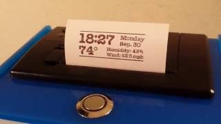 00:35 Raspberry Pi Adafruit LCD Plate Thermal Printer