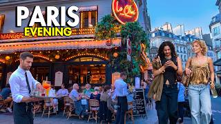 What‘s Happens in Paris on a Friday Evening? Blue Hour from Saint-Germain to Louvre | 4K Paris Walk screenshot 1