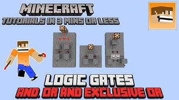 Logic Gates - Minecraft Tutorials in 3 minutes or less | Minecraft 1.16