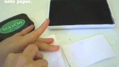 Printing Linoleum Stamp with Ink Pad