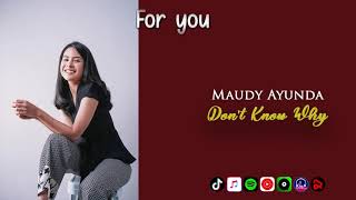 Maudy Ayunda - Don’t Know Why | Video Lirik