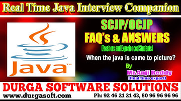 Java Interview Companion|| SCJP/OCJP||When the java is came to picture?