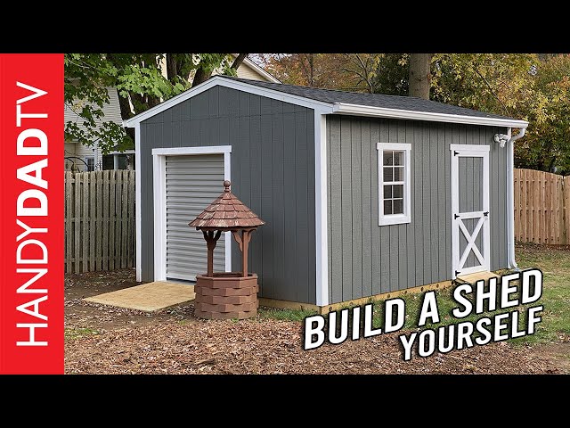 You Can Build Your Own Storage Shed! We'll show you how.