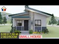 SIMPLE HOUSE DESIGN CONCEPT (45 sqm) / 2 BEDROOMS