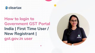 How To Login To Government GST Portal India | First Time User / New Registrant | Gst.gov.in User How To Login To Government GST Portal India | First Time User / New Registrant | Gst.gov.in User