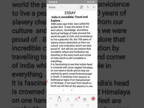 incredible india essay