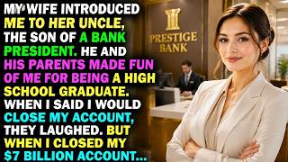 MY WIFE INTRODUCED ME TO HER UNCLE, THE SON OF A BANK PRESIDENT. HE AND HIS PARENTS MADE FUN OF ME..