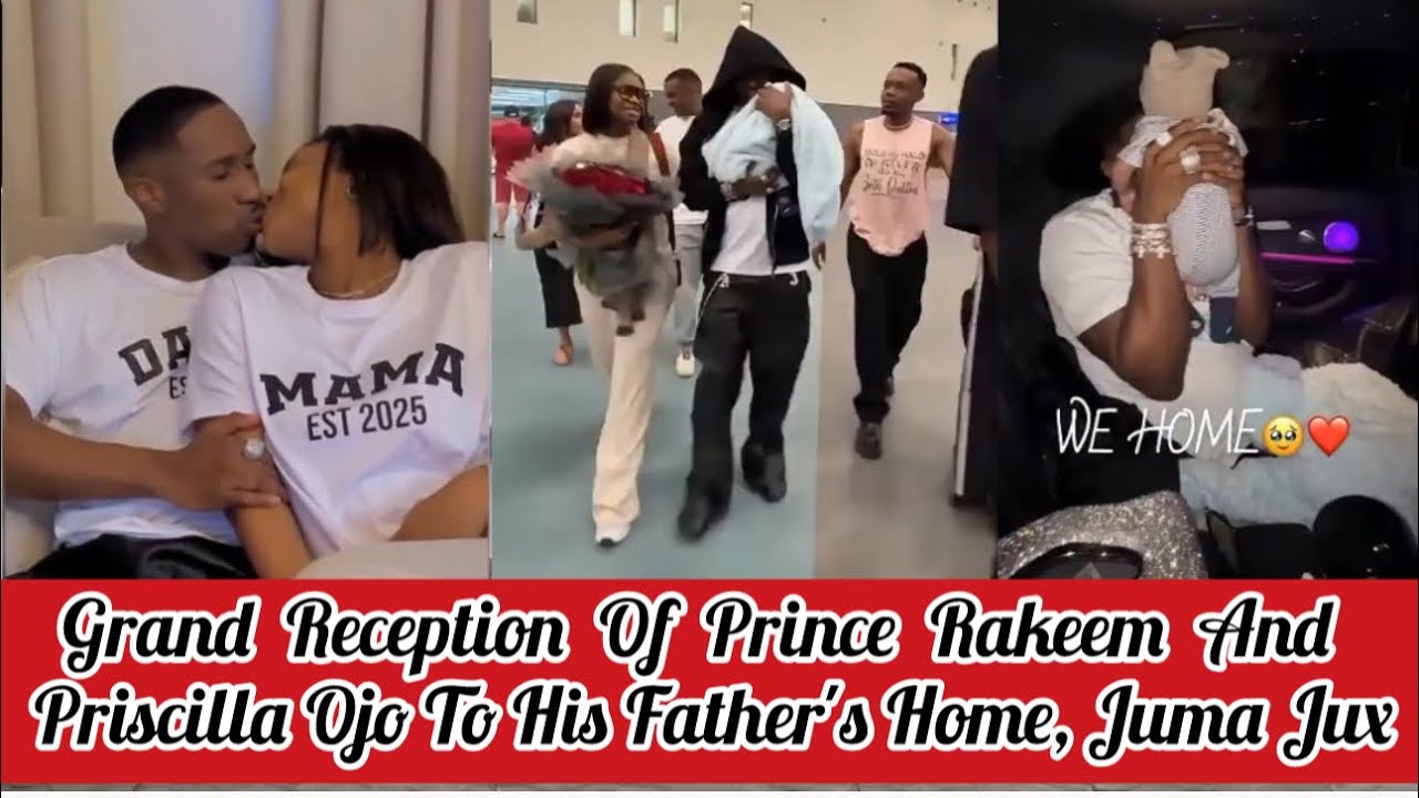 Посмотрите на торжественный прием принца Ракима и королевы Присциллы Оджо в доме его отца, Джума-...