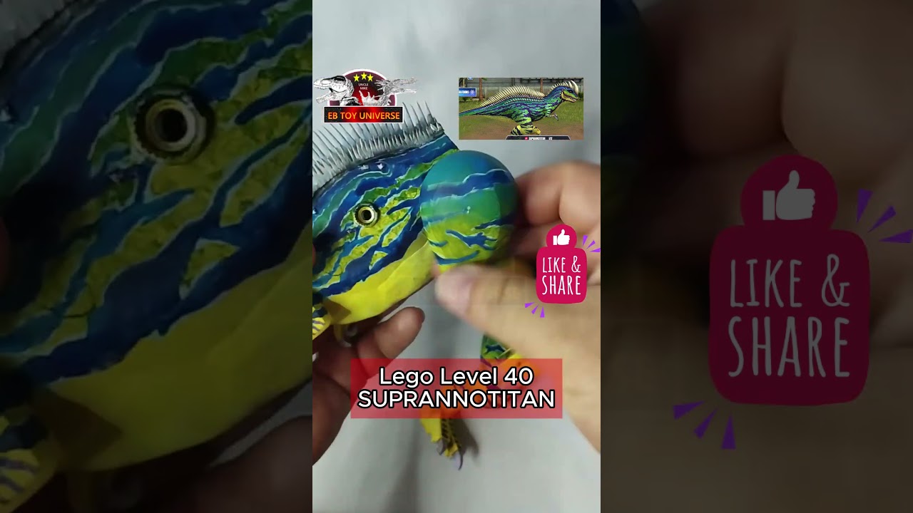 SUPRANNOTITAN  LEVEL 40 LEGO JURASSIC WORLD THE GAME CUSTOM / LEVEL 40 SUPRANNOTITAN / JWTG / HYBRID