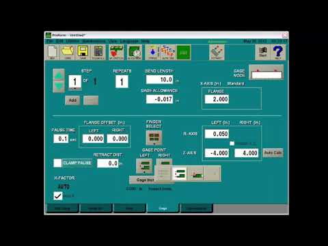 Bend Sim - Basic Parts Programming