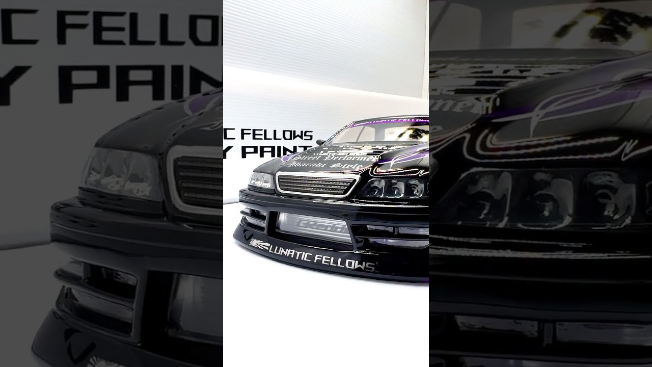 All made with paint. Customizing RC drift bodyshells with airbrushing techniques